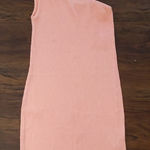 Urban Outfitters  Y2K Neon Coral Party Chic Beach One Shoulder Dress Size XS Photo 0