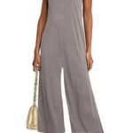 New Tan Sucolan Women's Sixe 2XL Casual Loose Tank Jumpsuit Sleeveless Knit Crop Brown Size 2X Photo 0