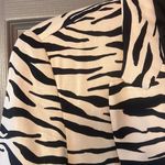 ZARA NWT Animal Print Satin Oversized Blazer Photo 14