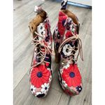 Jeffrey Campbell puff floral Lita boots size 9.5 RARE print Photo 5