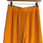 Nanushka Orange Ribbed Knit Wide Leg High Rise Pull Photo 1