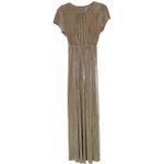 Baltic Born NWT  Athena Ribbed Maxi Dress Women's Gold Size Small Photo 2