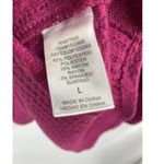 Chaser Waffle Knit Thermal Hoodie Purple Size Large Photo 3