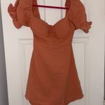 Selfie Leslie Apricot/Orange Mini Dress L Photo 5