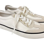 Keds Jump Kick T-Toe Leather Suede Calf Hair Heel Lace Up Sneakers White Size 9 Photo 0