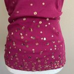 Bisou Bisou  Pink Sequin Women's Top Size S Photo 1