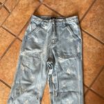 Simple Society  90's Y2K Butterfly Print Baggy Denim Jeans Size 5/27 Photo 1