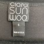 Clara Sun Woo Black Stretch Asymmetrical Tunic Top Size S Photo 3