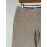 Crown & Ivy Capri Khaki Pants Neutral Soft Cotton/Spandex Blend Size 8 Photo 1