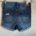 Aeropostale Super High Rise MIDI Distressed Denim Shirts Photo 2