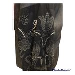 ZARA  Peasant button down shirt embroidery black Size XSmall Chambray Y2K Photo 5