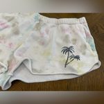 Women’s Greyson Threads Tie Dye Loungewear Shorts Small White Photo 3