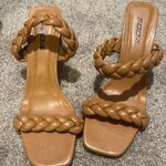 brown braided heels Size 8.5 Photo 0