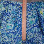 Lilly Pulitzer  Blue Crush Palazzo Pants Women's 10 Wide Leg Side Zip Beach Photo 6