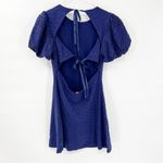 Free People NWT Apricot Rose Puff Sleeve Mini Dress S Blue Photo 3