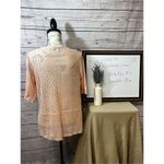 Elle  medium pink cardigan sweater Measurements in picture‎ Photo 1