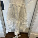 Altar'd State Altar’d State Tie Bow Strap Ruffle White Tiered Dress NWOT Photo 2