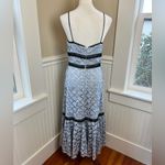 Jill Stuart Jill Blue Lace Elle Dress Size 6 Vintage Inspired Romantic Photo 3