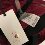 Shade & Shore  One Piece Swimsuit One Shoulder Belted Medium Coverage Red Size S Photo 3