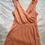 Patagonia  Organic Cotton Striped Orange Midi Dress‎ Medium Granola Gorpcore Cozy Photo 0