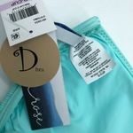 Trina Turk Isabella Rose Queensland Halter Bikini Top Ribbed Strappy Aqua Blue D Cup Photo 4