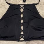 PINK - Victoria's Secret PINK Victoria’s Secret High Neck Cage Front Halter Crop Swim Top XS Photo 2