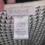 Cache metallic silver loose fit short sleeve sweater Photo 7