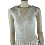 American Vintage 70's Cira white lace sleeveless sexy nightgown size small Photo 15