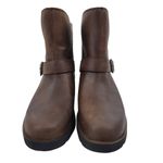 Timberland NEW Graceyn Waterproof Biker Boots Leather Brown Size 6 Photo 3
