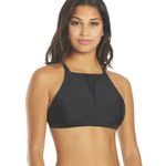 prAna Women's Black Regan High Neck Bikini Top with Mesh Detail Size Small Photo 14