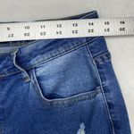 KUNMI Distressed Ripped Skinny Jeans Juniors Denim Casual Blue Large 29x29 Size 29 Photo 2