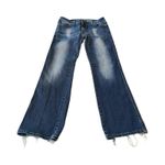 Wrangler Rock 47 By  Women's Ultra Low Rise Embroidered Blue Jeans‎ Size 29 Photo 0