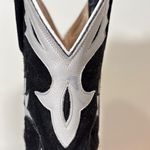 Dan Post Vintage  Black Suede White Stitching Cowboy Western Boots Size 6M Photo 14