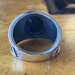 White Buffalo Turquoise Sterling Silver Ring Size 8 Photo 4