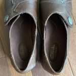 Clarks  Leather Bendable Slip On Clogs Brown Size 8 Fall School Mules Comfort Photo 2