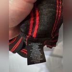 Sanctuary  Sweater Black & Red Striped Size Zip V-neck Size Medium Photo 5