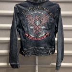 Denim HARLEY DAVIDSON Jacket Women's Size Medium Pink Size L Photo 7