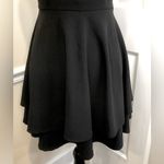 Honey and Rosie Black V-Neck Lace Back w Gold Zipper Open Back Tiered Dress Adjust Straps Sz MD Photo 7