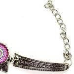Boutique New Boho Elephant Rhinestone Silver-Tone Bracelet NWT Photo 4
