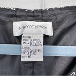 Newport News Vintage Black Floral Lace Print Sleeveless Dress Midi Fit & Flare Photo 4