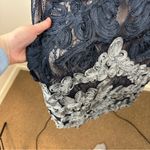 JS Collections BHLDN x JS Collection Santiago Blue and Gray Applique Dress Size 16 Women's Photo 4