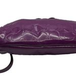 Coach Patent Leather Purple Heart Wristlet Photo 1