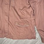 Baccini  brown Jean jacket with brown and copper rivet design long sleeve medium Photo 2