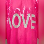 Blakely Blakeley Pink Sequin LOVE Top Size 3X Photo 7