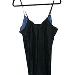 Cinema Exoile Slip Dress Vintage 90's Lingerie Blue Black Size Large Sexy Lace Photo 1