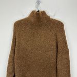 J.Crew Turtleneck Sweater Boucle Yarn Textured Relaxed Caramel Brown Medium NWT Photo 10