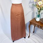 Anthropologie By  Linen Maxi Wrap Skirt in Rust Womens Size 22🧡 Photo 5