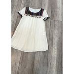 JODIFL Bohemian Tassel Dress Colorful Embroidered Trim Casual Dress Size S Photo 6