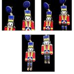 Nutcracker Earrings Toy Soldier New Christmas Ballet Jewelry French Guar… Blue Photo 8