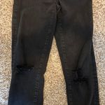 American Eagle Black Ripped Skinny Jeans Photo 1